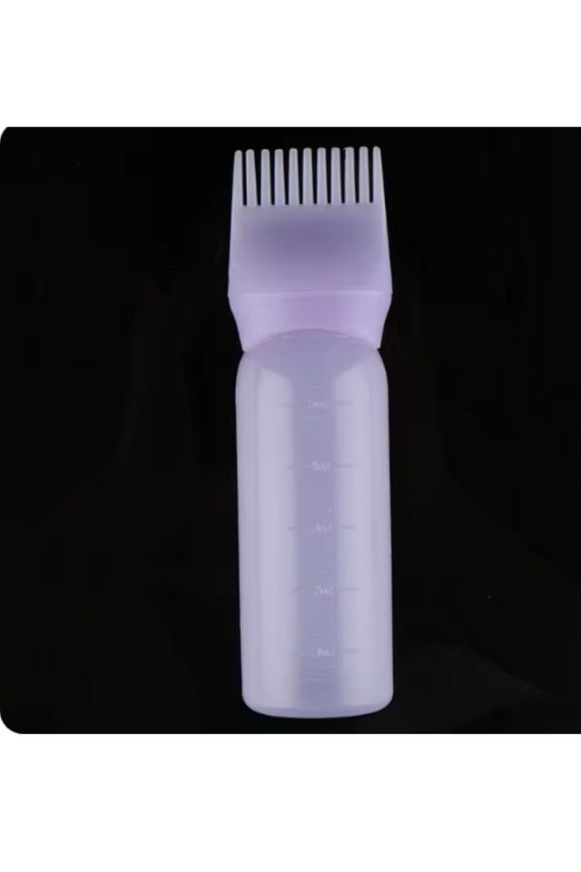 Taraklı Saç Boyama ve Bakım Yağı Uygulama Şişesi - Renk Seçenekli 1 Şişe