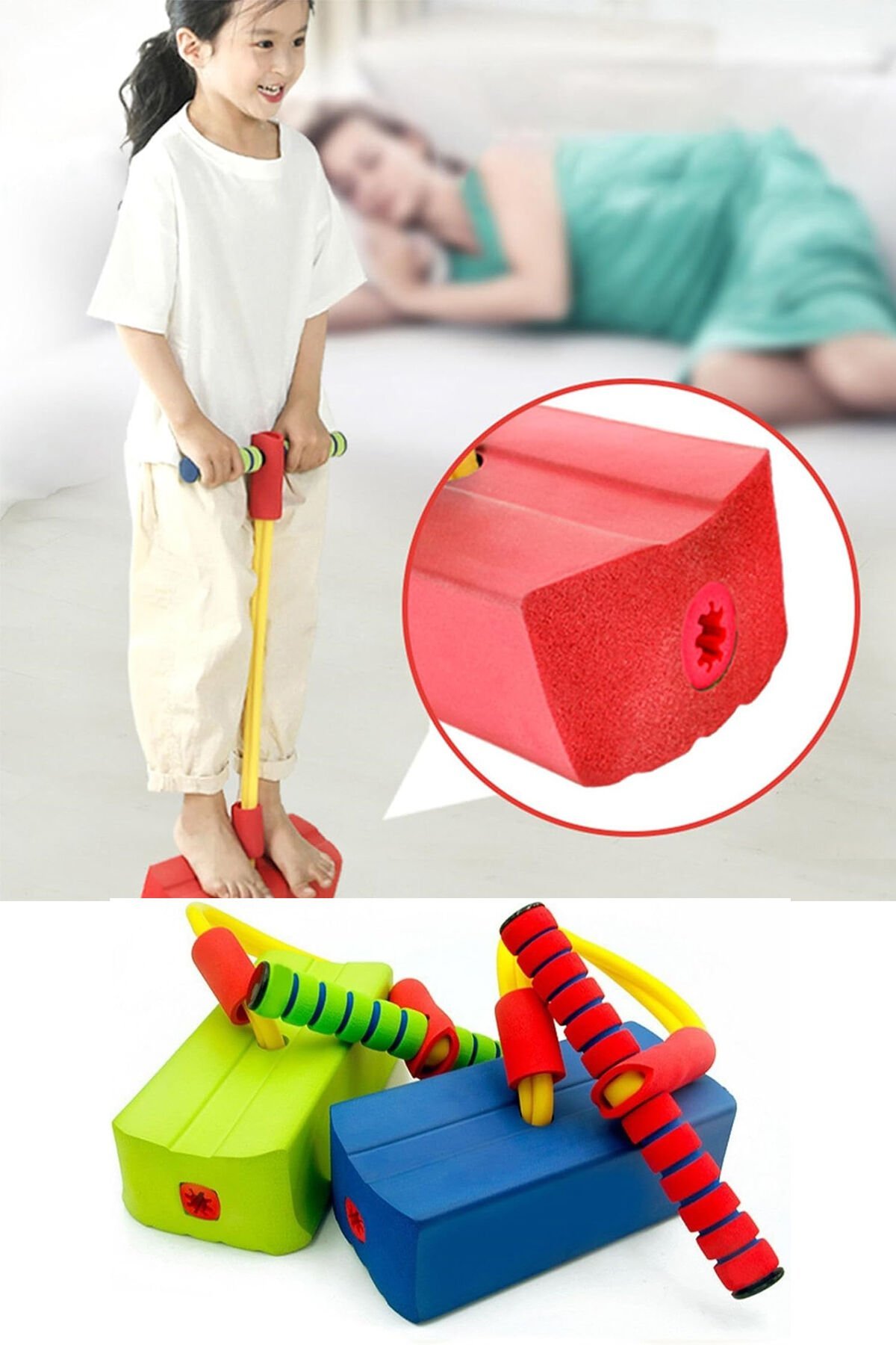 Atlama Zıplama Oyuncağı Çocuklar İçin Boy Uzatıcı Eğitici Fiziksel Ve Zihinsel Geliştirici Spor Oyun