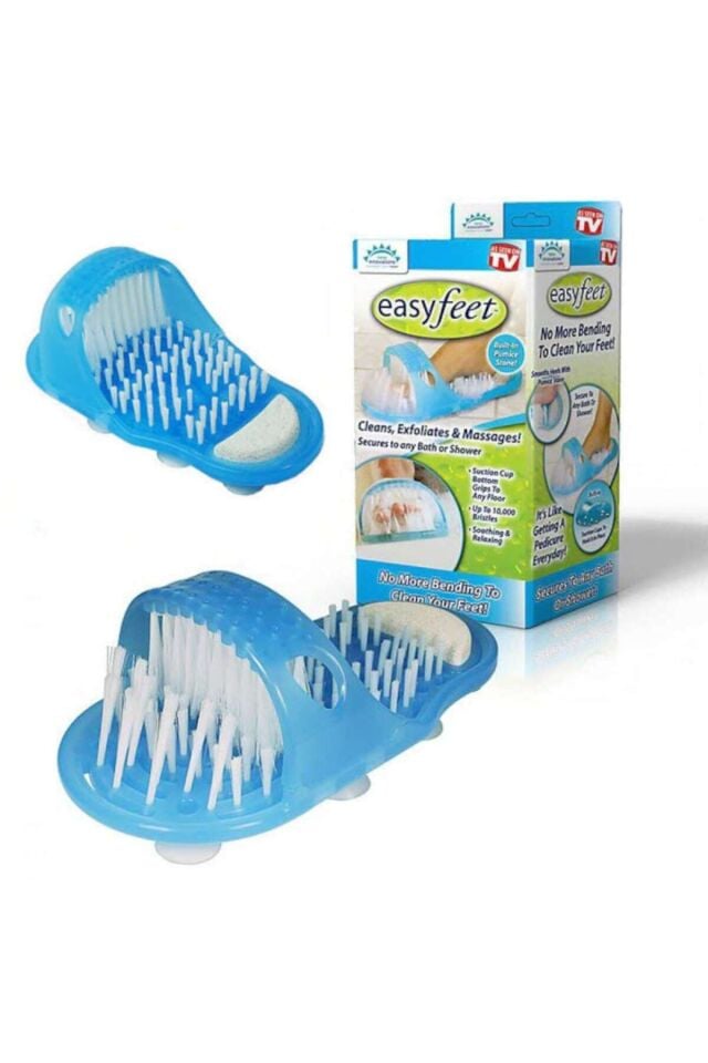 Vantuzlu Ponza Taşı Ayak Yıkama Topuk Temizleme Banyo Terliği