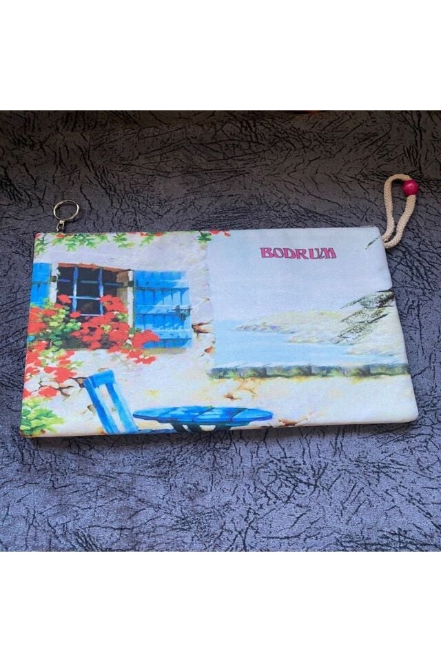 Desenli, Figürlü Clutch Trend Ipli Boncuklu Cüzdan, El Çantası 28x21 (model Çeşitlerimiz Mevcuttur)