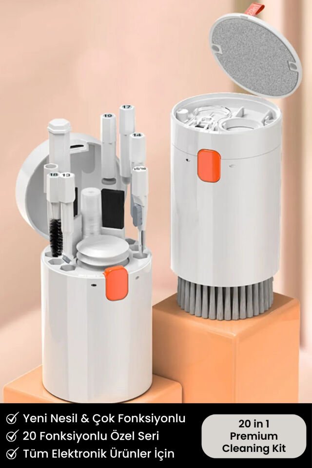 20in1 Premium Cleaning Çok Fonksiyonlu Telefon Laptop Airpods Kulaklık Klavye Ekran Temizleme Kiti