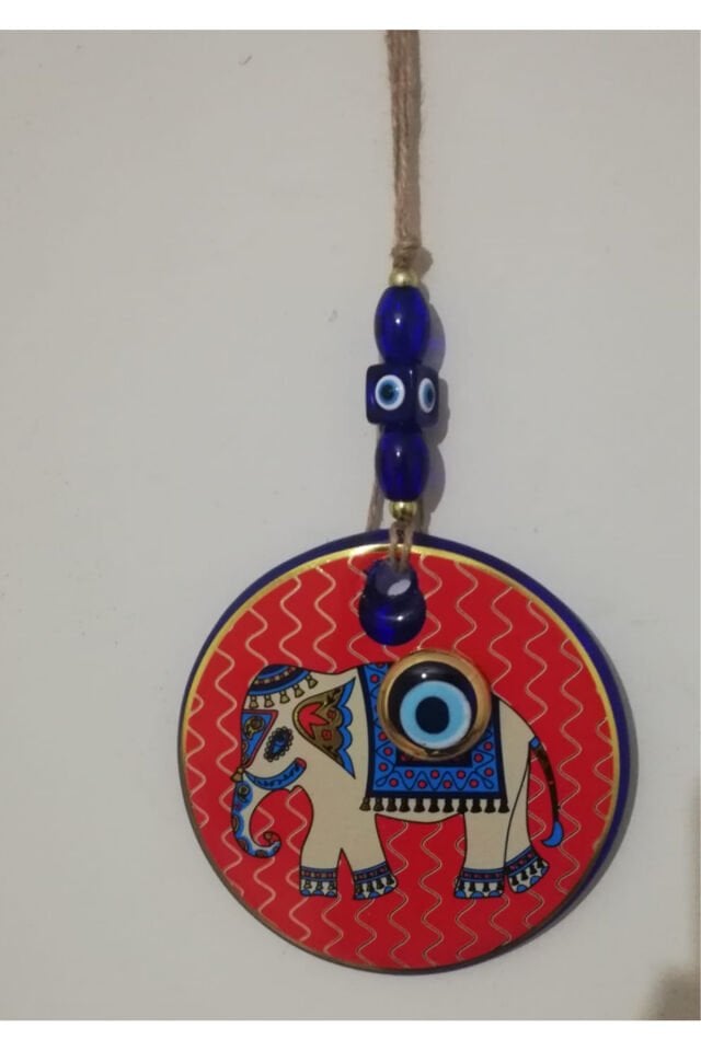 Seramik Detaylı Cam Nazar Boncuklu El Yapımı Hediyelik Eşya Duvar Süsü /Model Çeşitlerimiz Mevcuttur