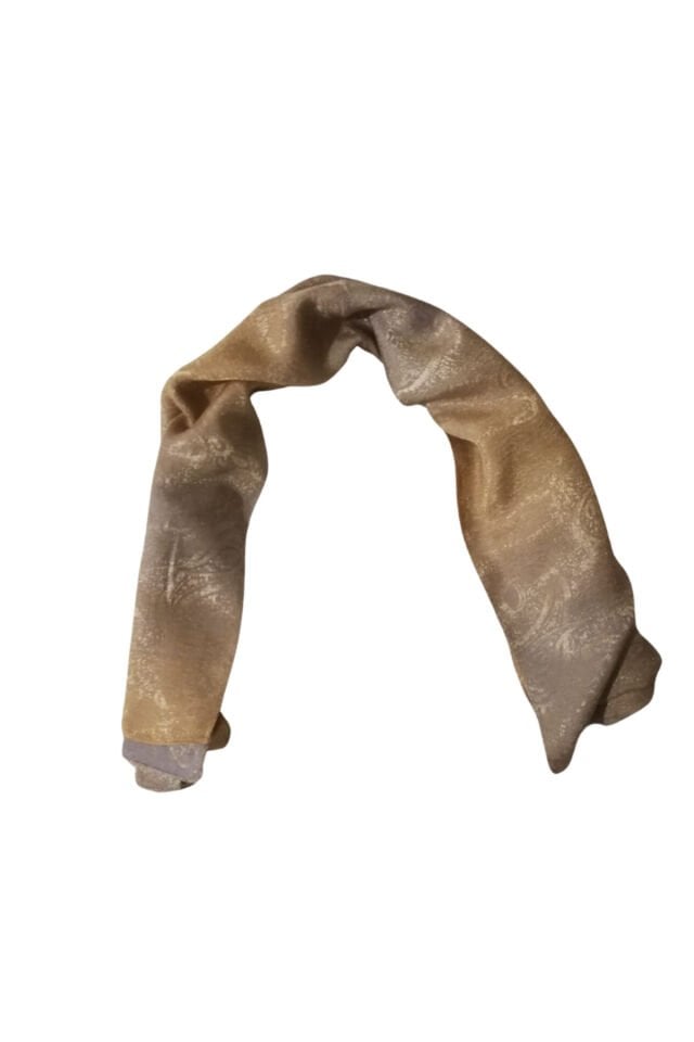 Kadın Ipek Desenli Fular-Bandana-Şal