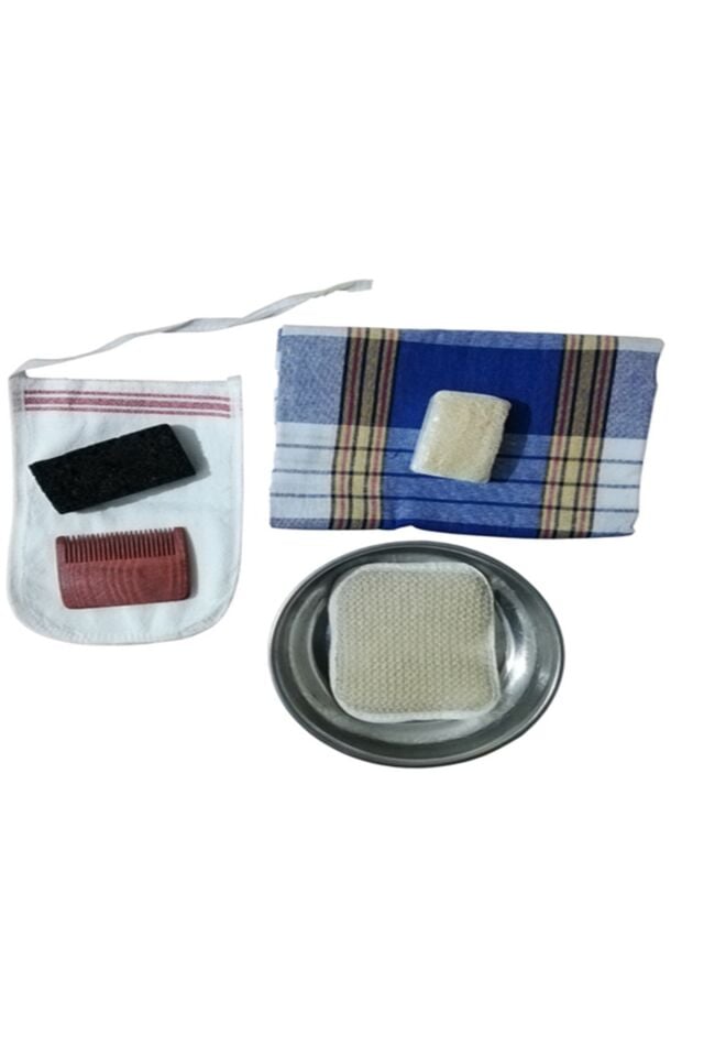 Hamam / Sauna / Duş / Plaj / Çeyiz / Gelin Hamamı Seti Premium 7 Li Jut Set