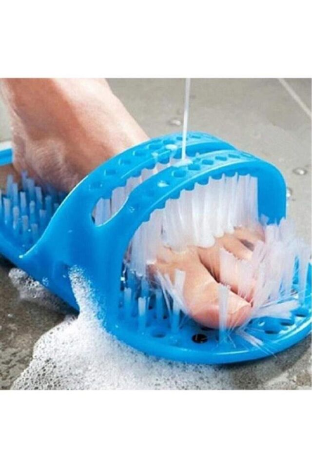 Easy Feet Vantuzlu Banyo Ayak Topuk Yıkama Terliği Terlik Ponza Taşlı Taşı Masaj Aleti Duş Başlığı