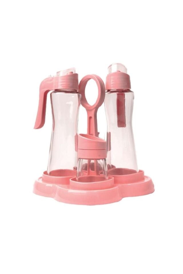 Stantlı Yağlık ve Tuzluk Seti Açık Yeşil