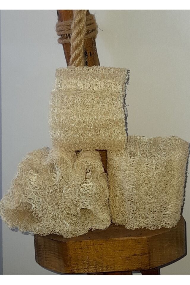 276-) 3'lü Doğal Kabak Lifi (BANYO,MUTFAK,BULAŞIK,SİVİLCE,SELÜLİT)kabak Oval Pet