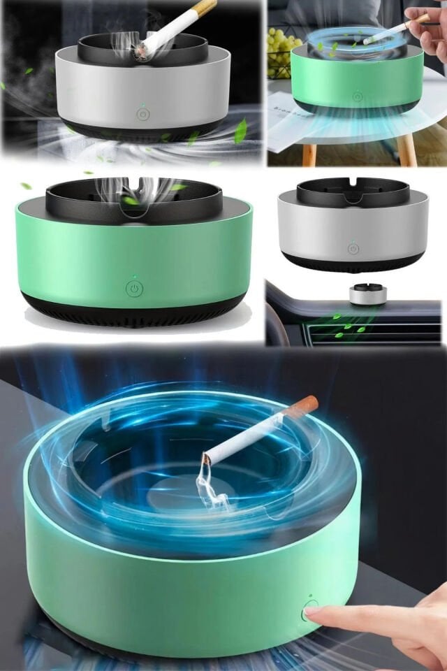 Kül Tablası Koku Duman Önleyici Kokusuz Küllük Arabada Ev Ofis Dumanı İçine Çeken Kül Tablası