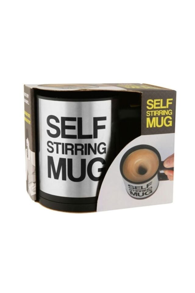 Deluxe Seri Son Teknoloji Kendi Kendini Karıştıran Pilli Şık Termos Kupa