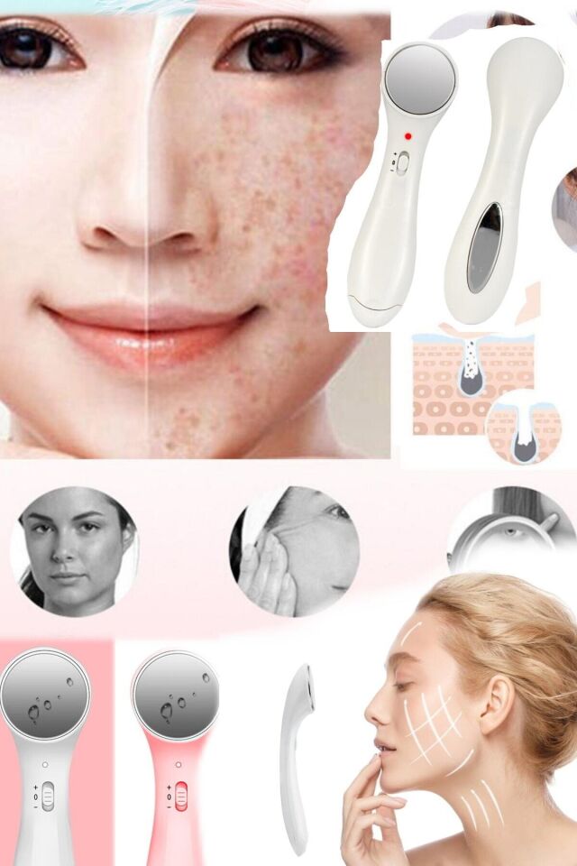 Profesyonel Taşınabilir Ultrasonic Yüz Bakım Kırışıklık Yüz Germe Cihazı Iyonik Yüz Temizleyici Prof