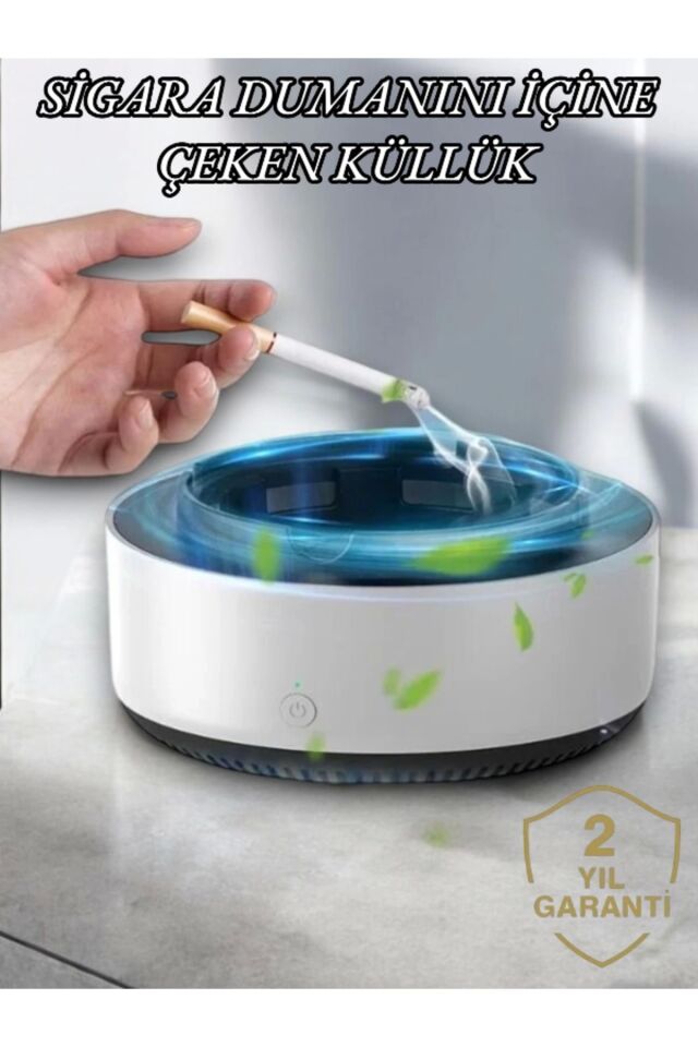 Koku Önleyici ve Duman Çeken Şarjlı Küllük
