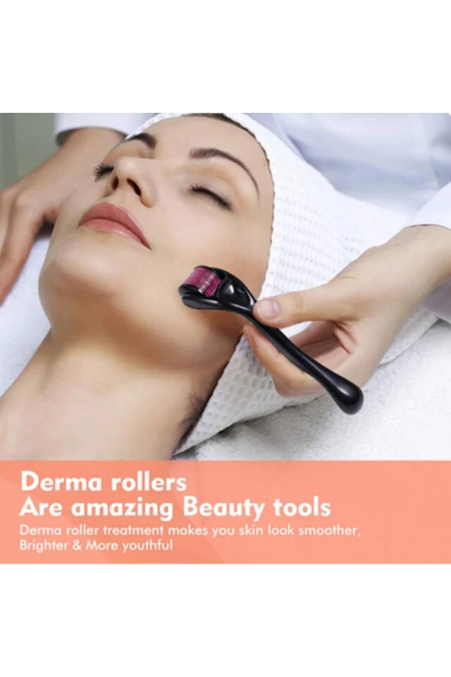 Titanyum Uçlu DermaRoller 0,5 mm Cilt Yüz Vücut Yenileme Canlandırma Arındırma Masaj Aleti
