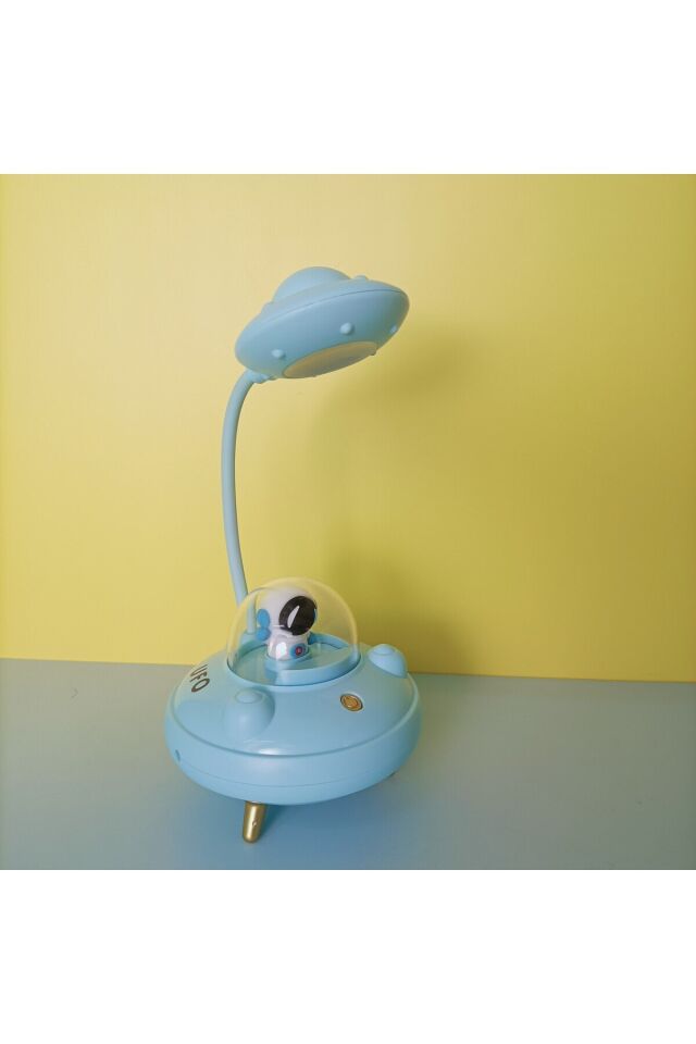 Ufo Masa Lambası Usb Şarj Edilebilir Astronot Tasarımlı Gece Lambası