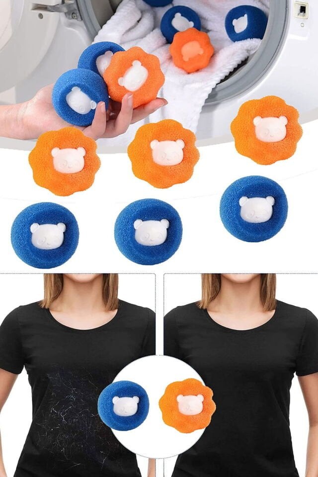 1 Adet Magic Ball Kit Saç Sökücü Evcil Hayvan Kıyafetleri Temizlik Tüyleri Çıkarır Kedi Köpek Tüyü