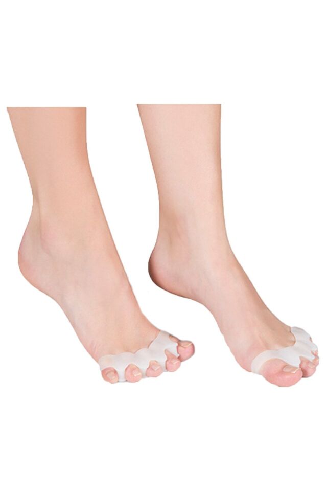 Ayak 5 Parmak Ayırıcı Makaralı Bunyon Silikon Geçmeli Gece Aparatı