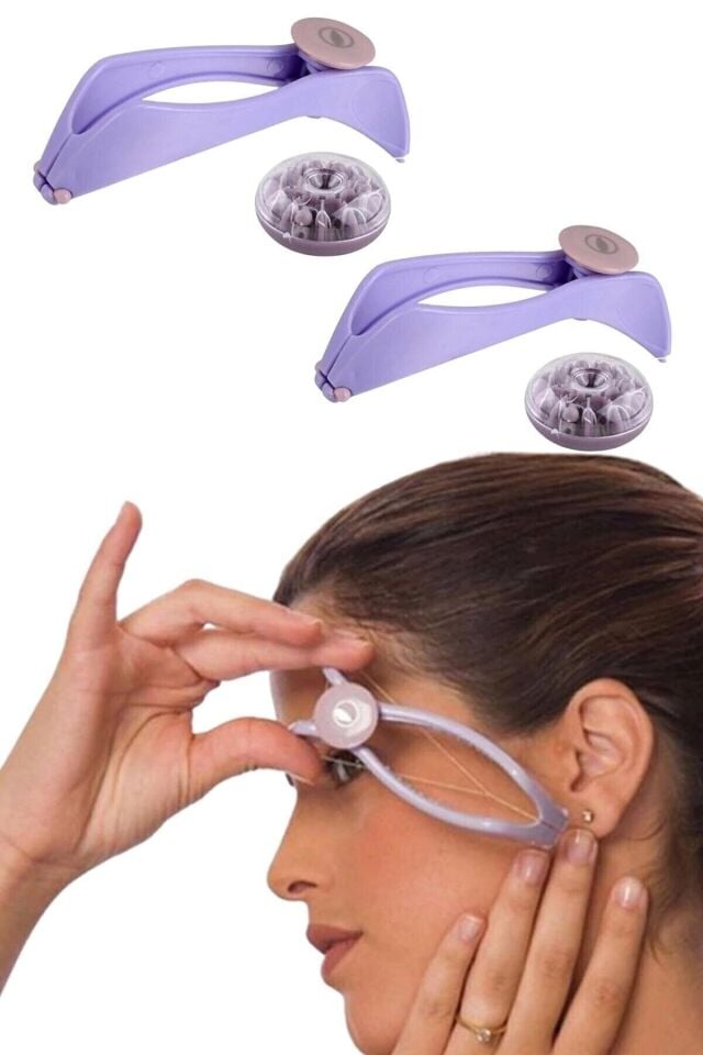 Yüz Tüy Kıl Alma Aleti Pratik Ipli Aparatlı Kaş Bıyık Tüy Alma Epilasyon Aleti Makinesi