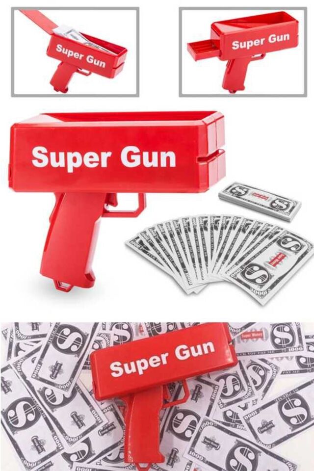 Super Money Gun - Para Saçma Tabancası