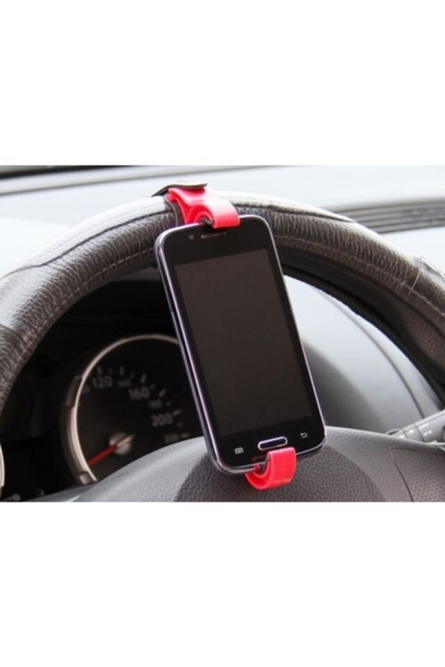 Telefon Sabitleyici Kelepçeli Yükseklik Ayarlı Direksiyon Arası Telefon Sabitleyici