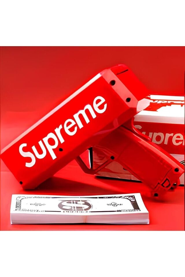 Para Saçma Tabancası Kırmızı Oyuncak