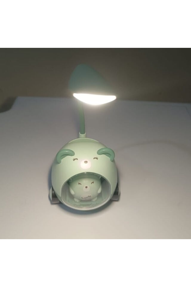 Çocuk Odası Sevimli Karikatür Kalem Tutucu Ve Masa ve Gece Lambası Çok Fonksiyonlu