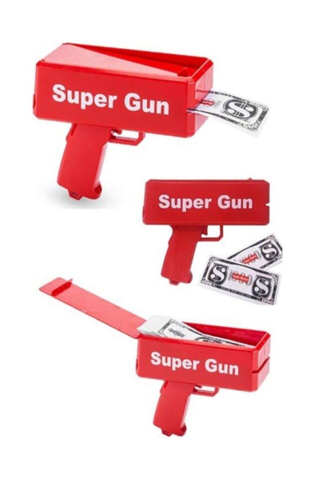 Super Money Gun Para Dolar Saçma Tabancası Düğün Parası Makinesi