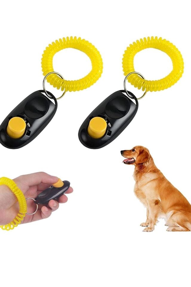Taşınabilir Clicker Köpek Kedi Eğitimi Uyarıcı Evcil Hayvan Evcil Hayvan Çağırıcı