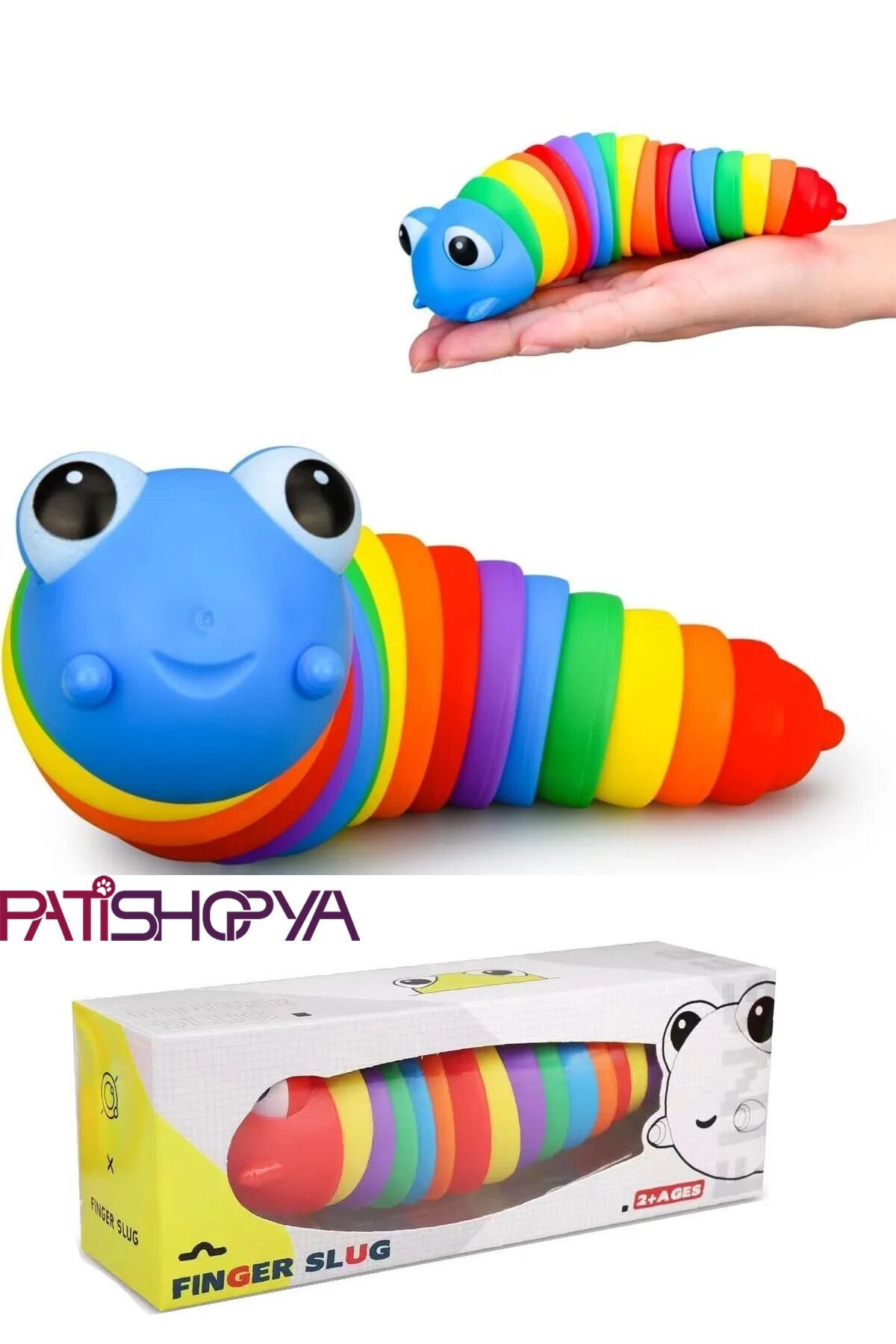 Kedi Köpek Tırtıl Oyuncak Renkli Hareketli Tırtıl Oyuncak Kedi Zeka Geliştirici Tırtıl Oyuncak