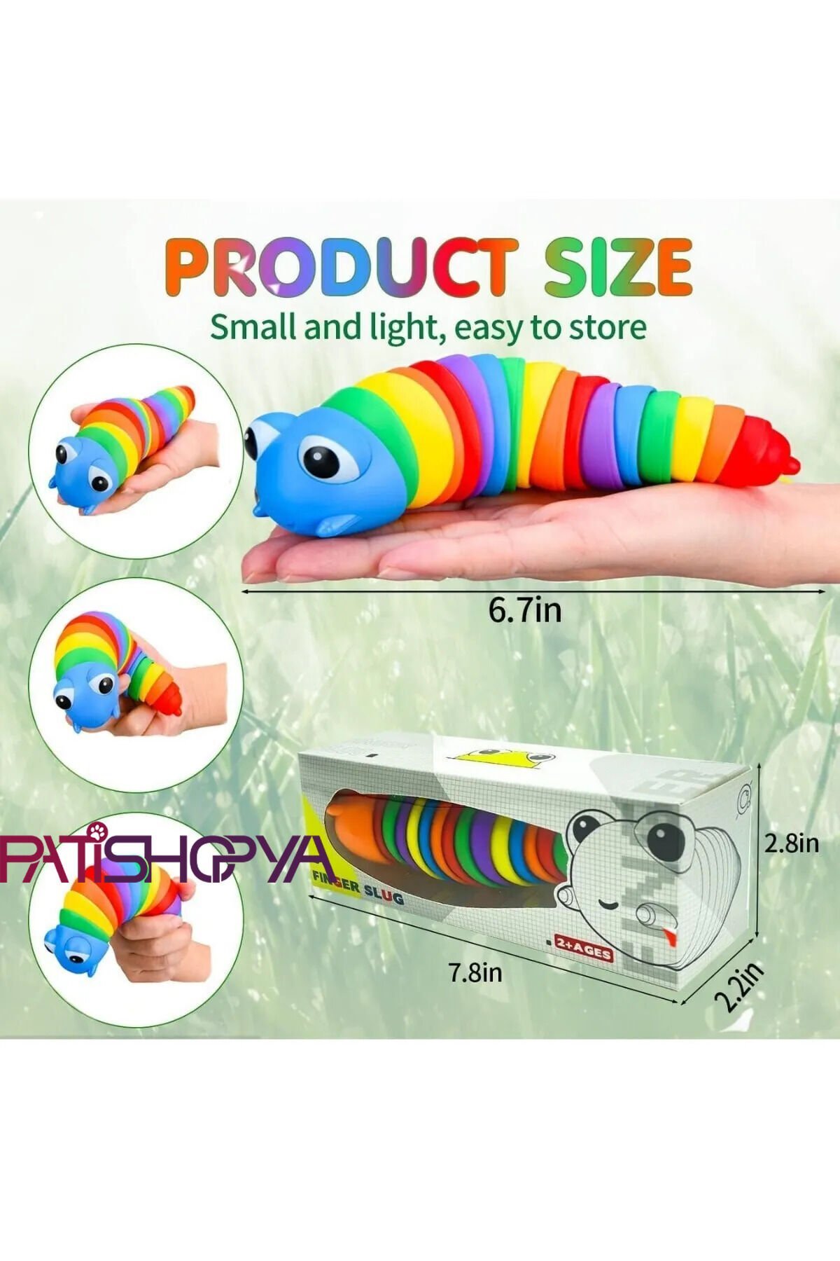 Kedi Köpek Tırtıl Oyuncak Renkli Hareketli Tırtıl Oyuncak Kedi Zeka Geliştirici Tırtıl Oyuncak