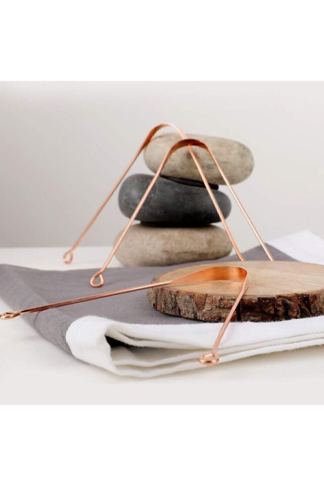 Gerçek Bakır Dil Temizleme Aparatı Ayurveda Yoga Dil Kazıma Çubuğu Temizleyici Kazıyıcı Sıyırıcı