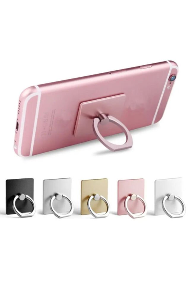 Yüzük Tasarım Telefon Tablet Tutucu Selfie Yüzüğü 360 Derece Oynar Metal