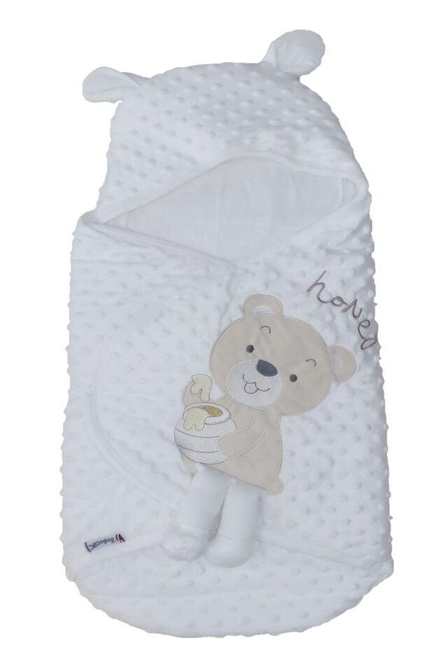 Velboa Topitos Nakışlı Çıtçıtlı Renkli Bebek Alt Açma Ve Kundak