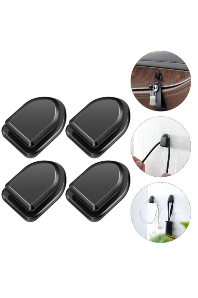 10 Adet Yapışkanlı Çok Amaçlı Askı Kanca Araba Ev içi Motosiklet İçin Askı Aparatı