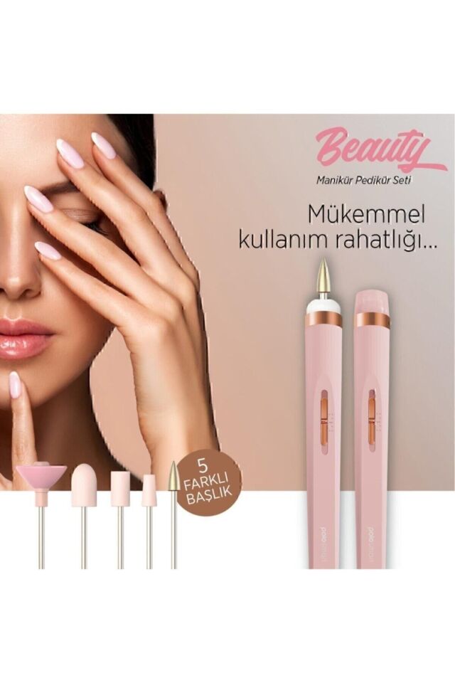 Manikür & Pedikür Set Rose Gold Psc 16