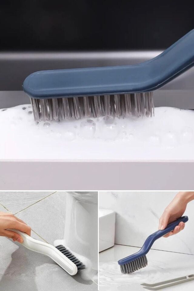 Pencere Lavabo Küvet Fayans Sert Kıl Çok Fonksiyonlu Kazıma Temizleme Cımbızlı Temizlik Fırçası