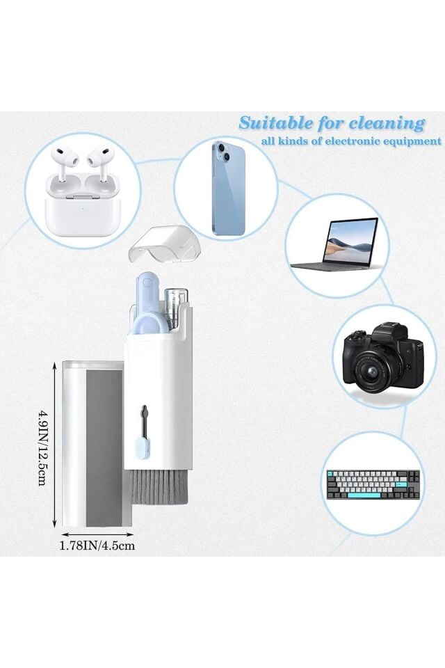 7 In 1 Çok Fonksiyonlu Bilgisayar,laptop,klavye,telefon,kulaklık Temizleme Kiti
