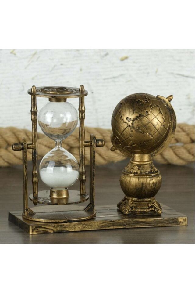 Gold Kum Saatli Dünya Biblo Hd479