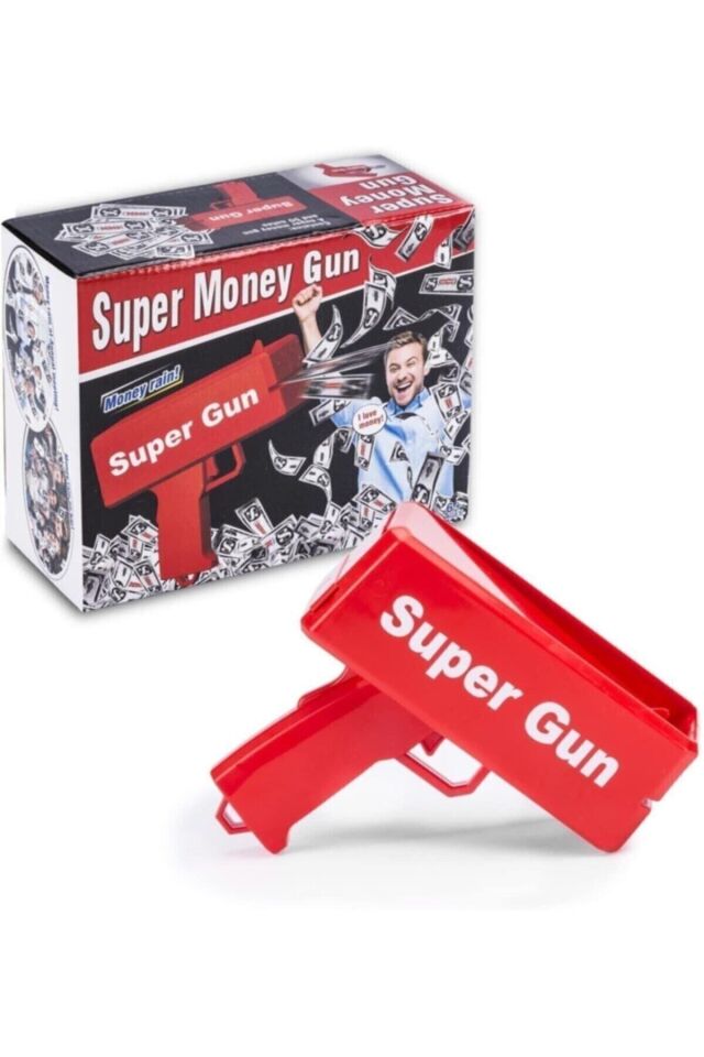 Para Dolar Saçma Para Atma Tabancası Super Money Gun