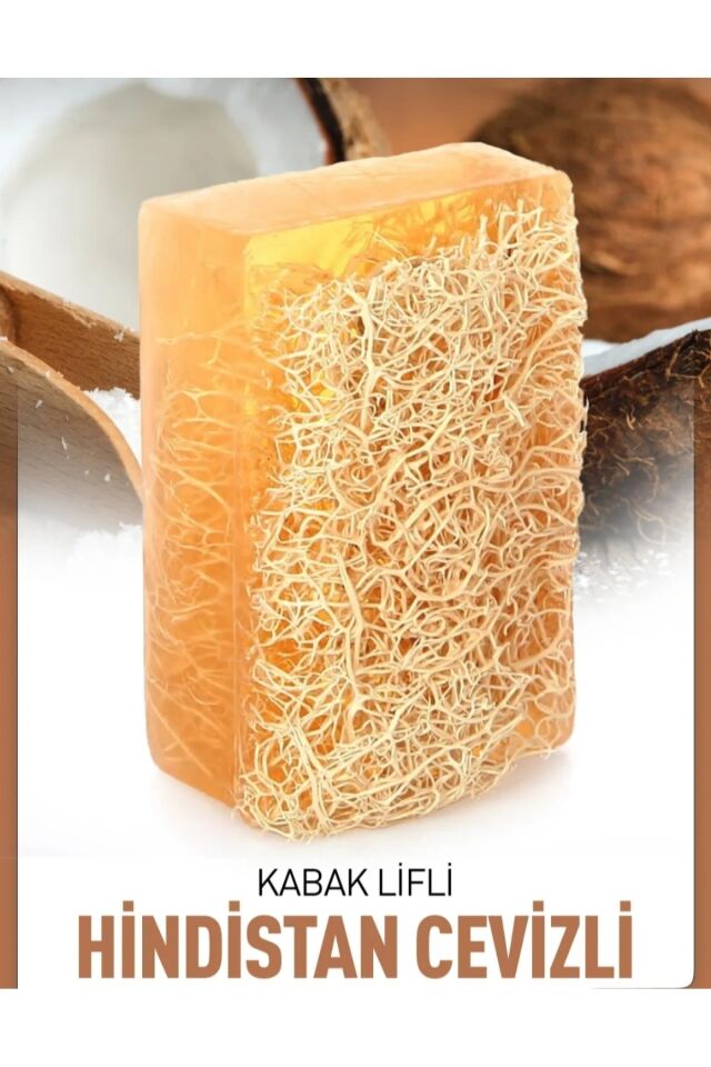 Kabak Lifli Hindistan Cevizi Sabunu 2 Li Set El Yapımı 130gr