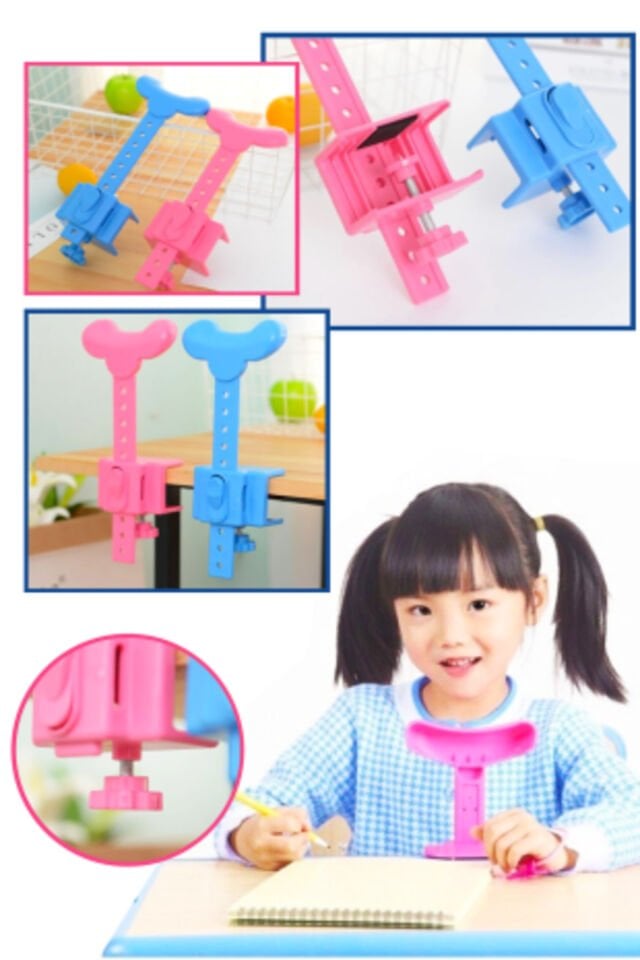 Çocuk Kamburluk Önleyici Yükseklik Ayarlı Dik Durma Aparatı Pembe