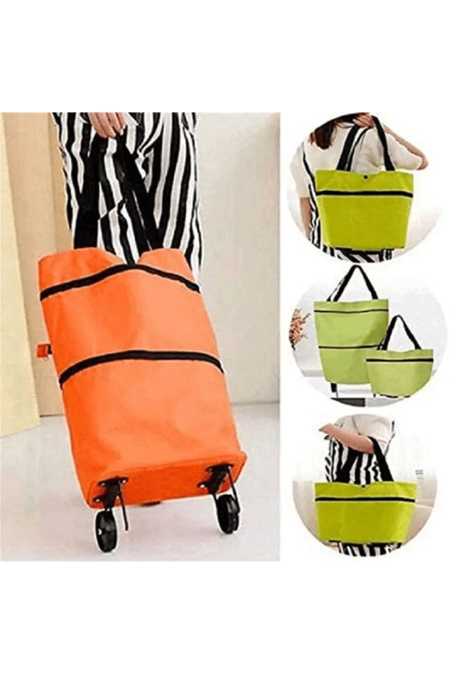 Tekerlekli Katlanabilir Pazar Arabası Pazar Çantası
