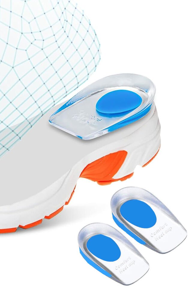 Topuk Dikeni Önleyici 2 li Silikon Ortopedik Tabanlık Gizli Jel Taban