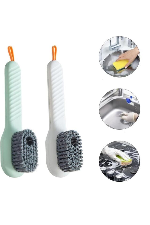 Ayakkabı Bot Temizleme Yıkama Fırça Deterjan Hazneli Kolay Temizlik Fırçası