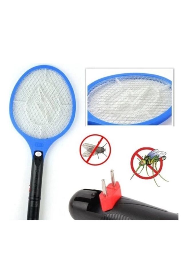 Elektronik Şarjlı Sinek Öldürücü Raket Elektrikli Sinek Öldürücü