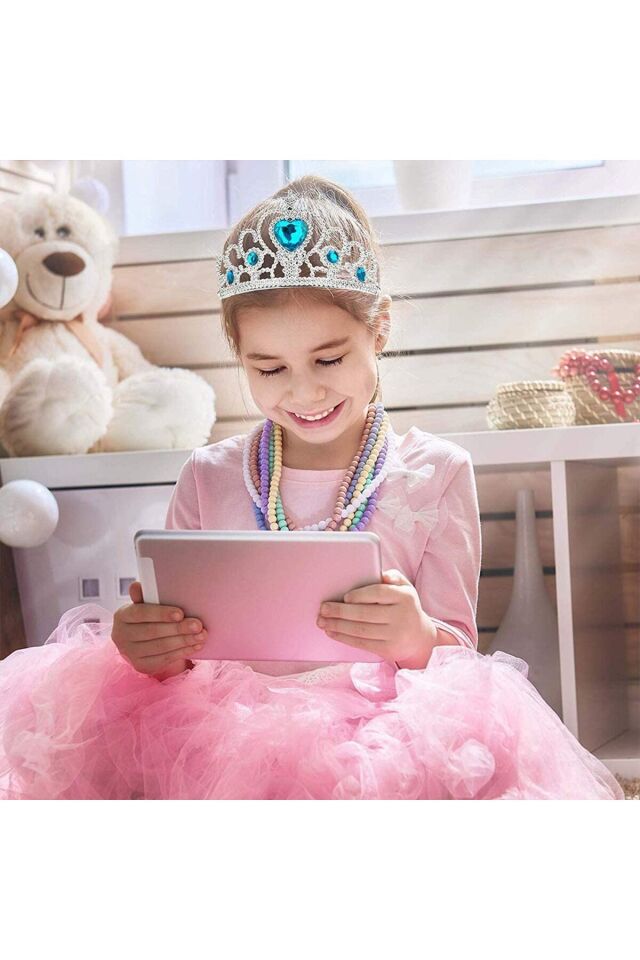 Frozen Karlar Ülkesi Elsa Kalpli Prenses Tacı (ÇOCUK) - Mavi