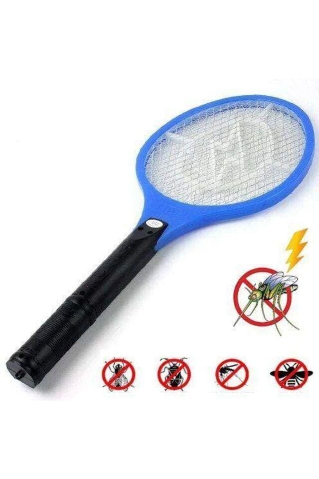 Şarjlı Sineksavar Raketi Sivrisinek Öldürücü Sinek Savar Şok Raket Elektronik Haşere Yok Edici