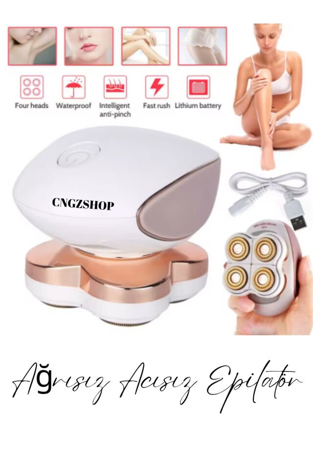 Bacak Sırt Koltukaltı Kol Bikini Bölgesi Profesyonel Epilasyon Cihazı Kadın Tıraş Makinesi