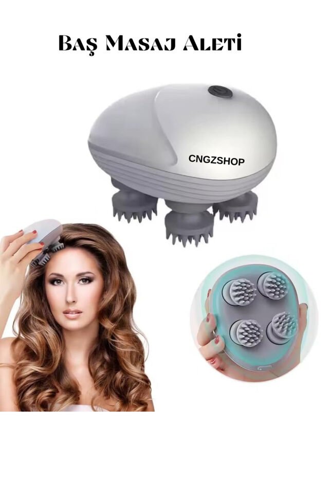 Taşınabilir Şarjlı Su Geçirmez Kafa Bel Boyun Sırt Ayak Tüm Vücut Saç Derisi Masaj Aleti