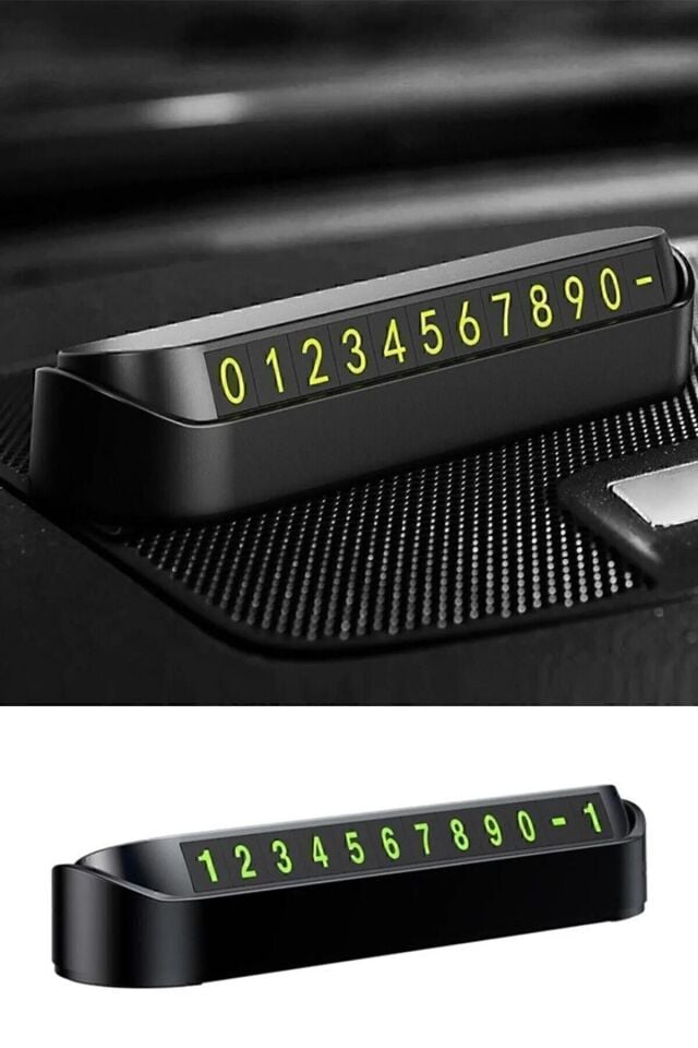 Tüm Araçlara Uyumlu Araç Numaratör Araba Telefon Numaralık Parkmatik