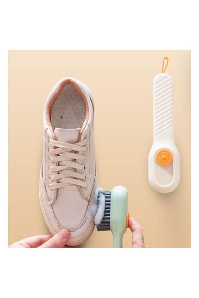 Çok Amaçlı Deterjan Hazneli Pratik El Temizlik Fırçası | Ayakkabı Bot Temizleme Yıkama Fırçası