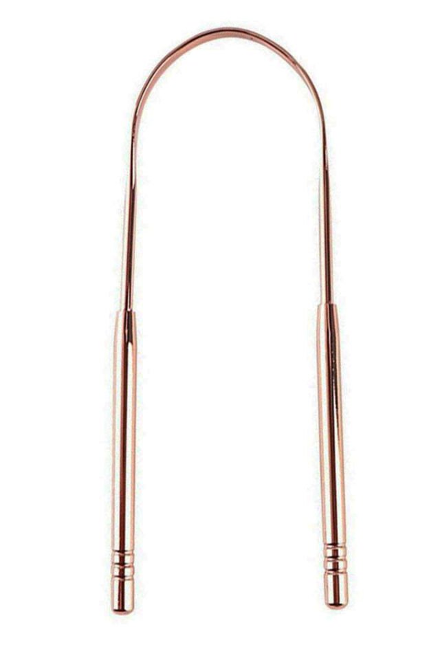 Bakır Dil Temizleme Çubuğu Dil Kazıma Sıyırma Çubuğu Temizleyici Kazıyıcı Hijyenik Doğal Sıyırıcı